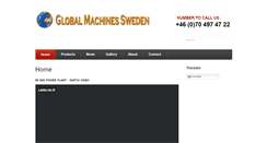 Desktop Screenshot of globalmachines.se